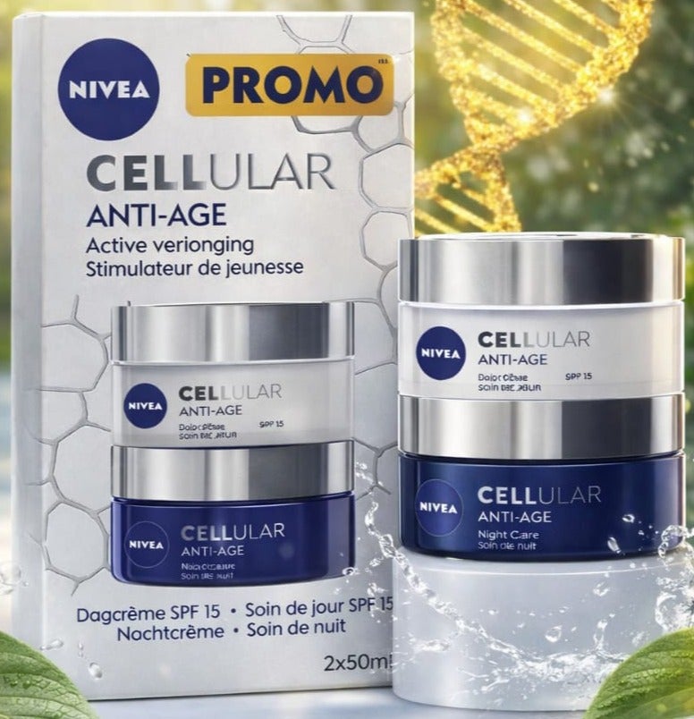 Cellular Promo Anti-Age Active Veriogning Stimulateur de Jeunesse SPF15 2x50ML